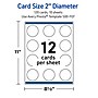 Avery Gold-Blue Border Berries Matte Blank Card, White, 120/Pack (S00-FEF)~#|#~5A7B4668-7CFD-44D0-93211E7FADB1F9E4_sc7