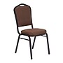 NPS 9300 Series Deluxe Fabric Upholstered Stack Chair, Natural Chocolate/Black Sandtex, 40/Pack (9361-BT/40)~#|#~5A81546C-5A51-446C-B8560ED6BA8F7360_sc7