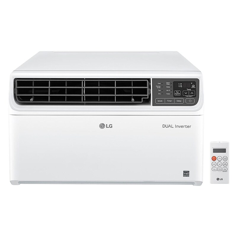 LG 12,000 BTU Dual Inverter Smart Window Air Conditioner, White (LW1222IVSM) image 1
