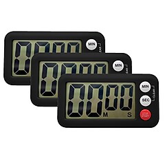 Teacher Created Resources Digital Timers, Black, 3/Pack (TCR21041