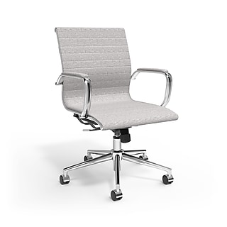 Staples® Ellsworth Leather Swivel Manager Chair, Gray (95115 Staples® Ellsworth Leather Swivel Manager Chair, Gray (95115