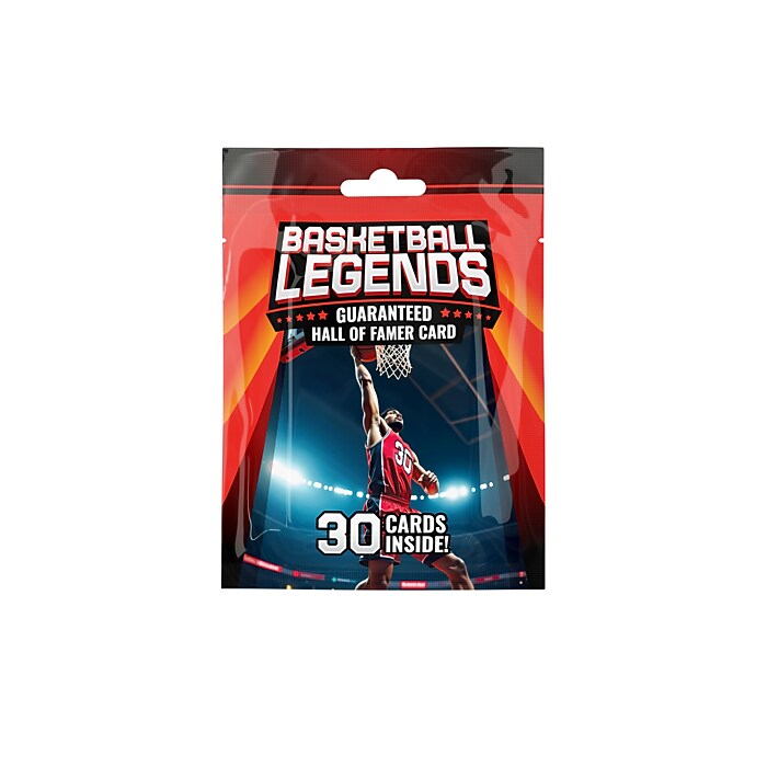 Wayne Global, LLC Basketball Legends Pack Trading Cards, 30 Cards