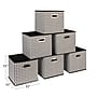 Household Essentials Storage Cubes 23.05 Quart Storage Container, Cardboard, Black/White, 6/Pack (HE1250)~#|#~5A8A79E6-3431-40B3-AC4E0A05F7E93AC3_sc7
