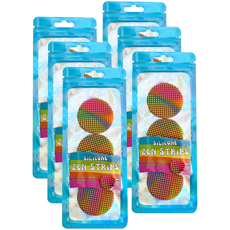 The Pencil Grip Creations Silicone Zen Dots, Multicolored, 18/Pack (TPG89706) image 1