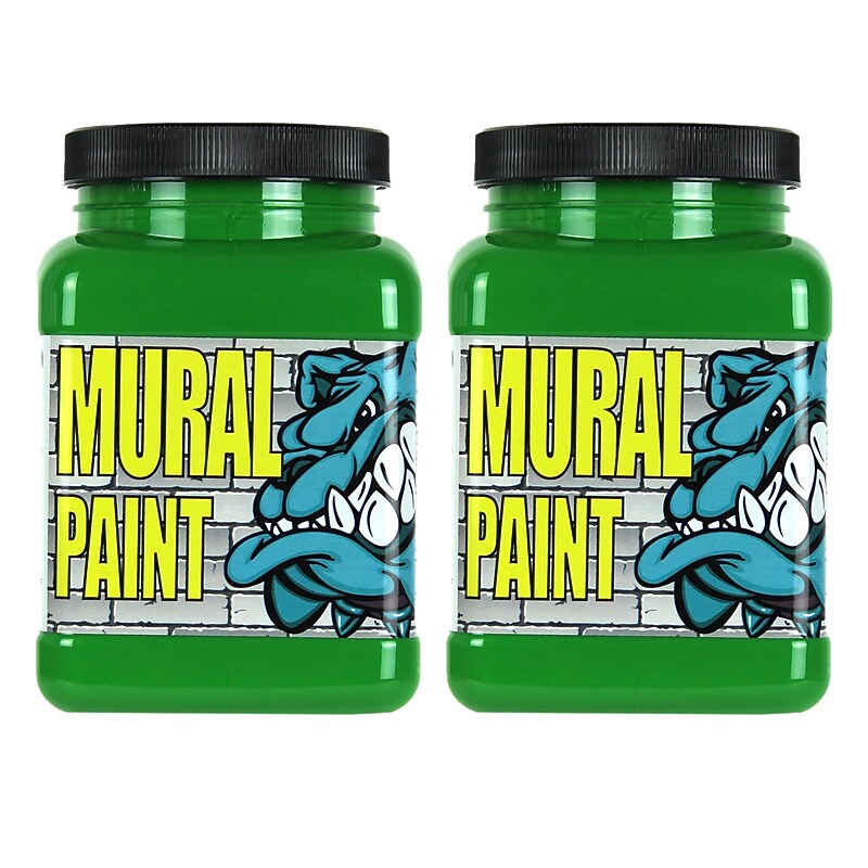 Chroma Mural Acrylic Paint Jar, T-Rex, 16 oz., 2/Bundle (CRM2510-2) image 1