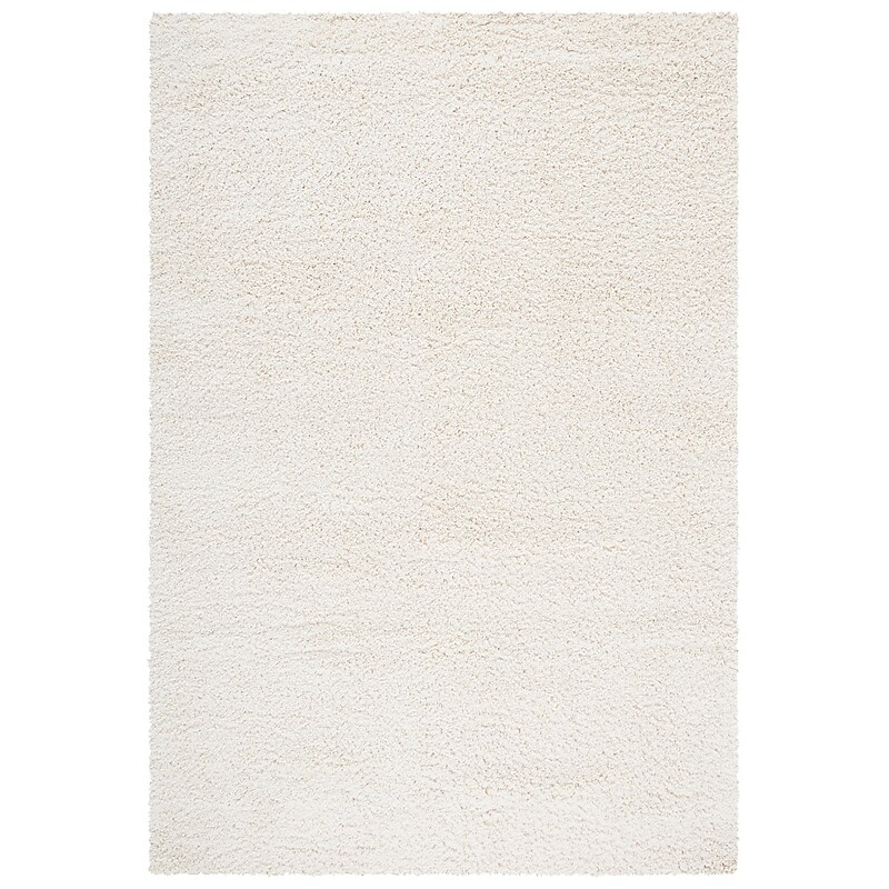 Safavieh California Shag 6' 7" x 9' 6" Rectangle Machine Made Rug, Ivory (SG151-1212-7) image 1