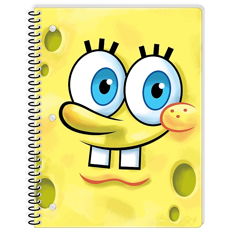 Innovative Designs Spongebob 1-Subject Notebooks, 8" x 10.5", Wide Ruled, 70 Sheets, Multicolored (719132SB-SA) image 1