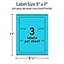 Avery Laser/Inkjet Multipurpose Rectangle Labels, 3" x 7", Bright Blue, 240/Box (94250)~#|#~5A9D5115-35FE-4316-8D7F5F4CB8379E58_sc7