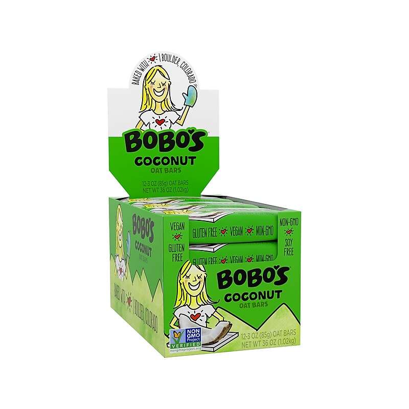 Bobo's Gluten-Free Coconut Oat Bar, 36 oz., 12 Bars/Box (103-D) image 1