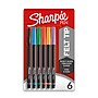 Sharpie Felt Pen, Fine Point, 0.4 mm, Assorted Ink, 6/Pack (1976527)~#|#~5A9FA935-D7CC-4969-AB01C27726DEBAF1_sc7