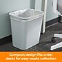 Coastwide Professional™ Indoor Trash Can Without Lid, Gray Soft Molded Plastic, 7 Gallon (CW56431)~#|#~5A9FE250-C8A7-4CFC-9F20454E05CD7D98_sc7