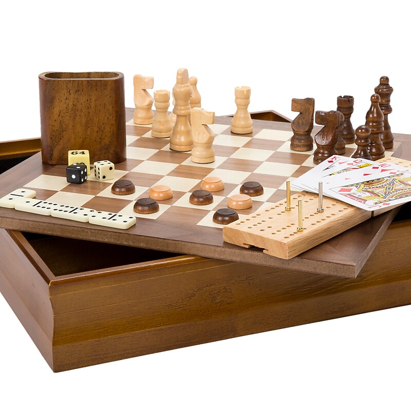 Hey! Play! 7-in-1 Board Game Set (12-HY2691) image 1
