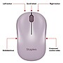 Staples TECH Wireless Ambidextrous Optical USB Mouse, Dusty Pink (ST63804)~#|#~5AA80D0F-F37B-408C-B17B6B81F3F811A9_sc7