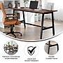 Flash Furniture Redmond 60"W x 24"D Conference Table, Laminate, Walnut (MTM6024WLTABF)~#|#~5AA9438E-1329-4F56-883228DEC7C72428_sc7