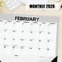 2026 Willow Creek Pinstripe 22" x 17" Monthly Desk Pad Calendar, Gray (57261)~#|#~5AB19514-8BD6-423B-855E6026A9642993_sc7