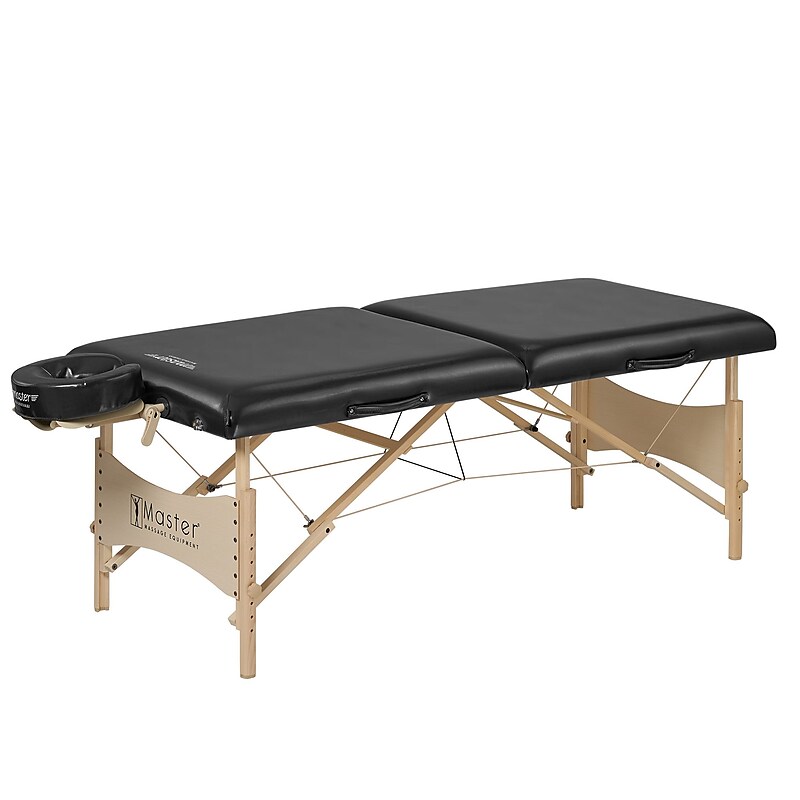 Master Massage 30" Balboa Pro Portable Massage Table Package Black (21005) image 1
