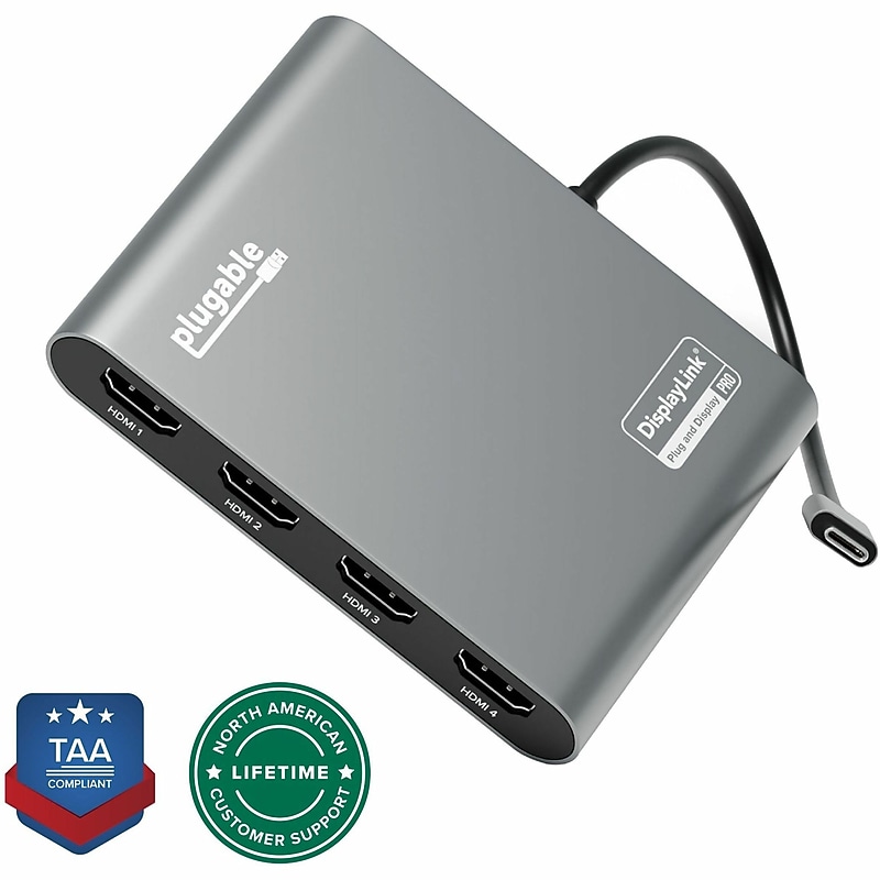 Plugable USBC-7400H4 A/V Adapter image 1