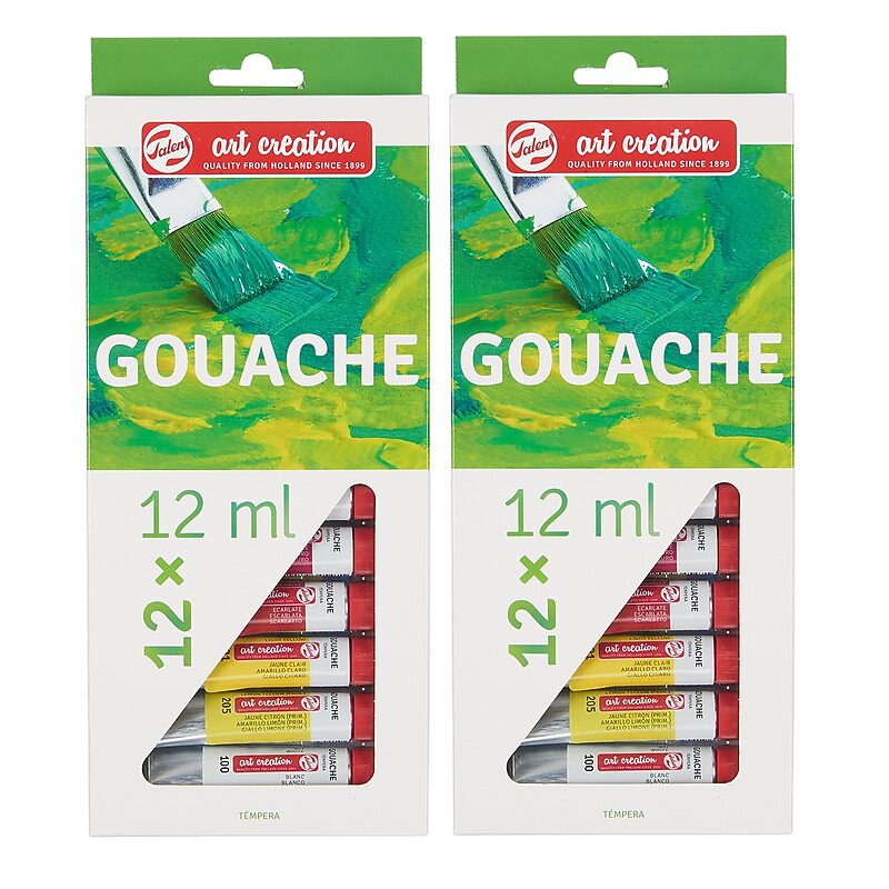 Talens Art Creation Gouache Paint, Assorted Colors, 12mL, 12/Set, 2 Sets/Bundle (TLN9021612M-2) image 1