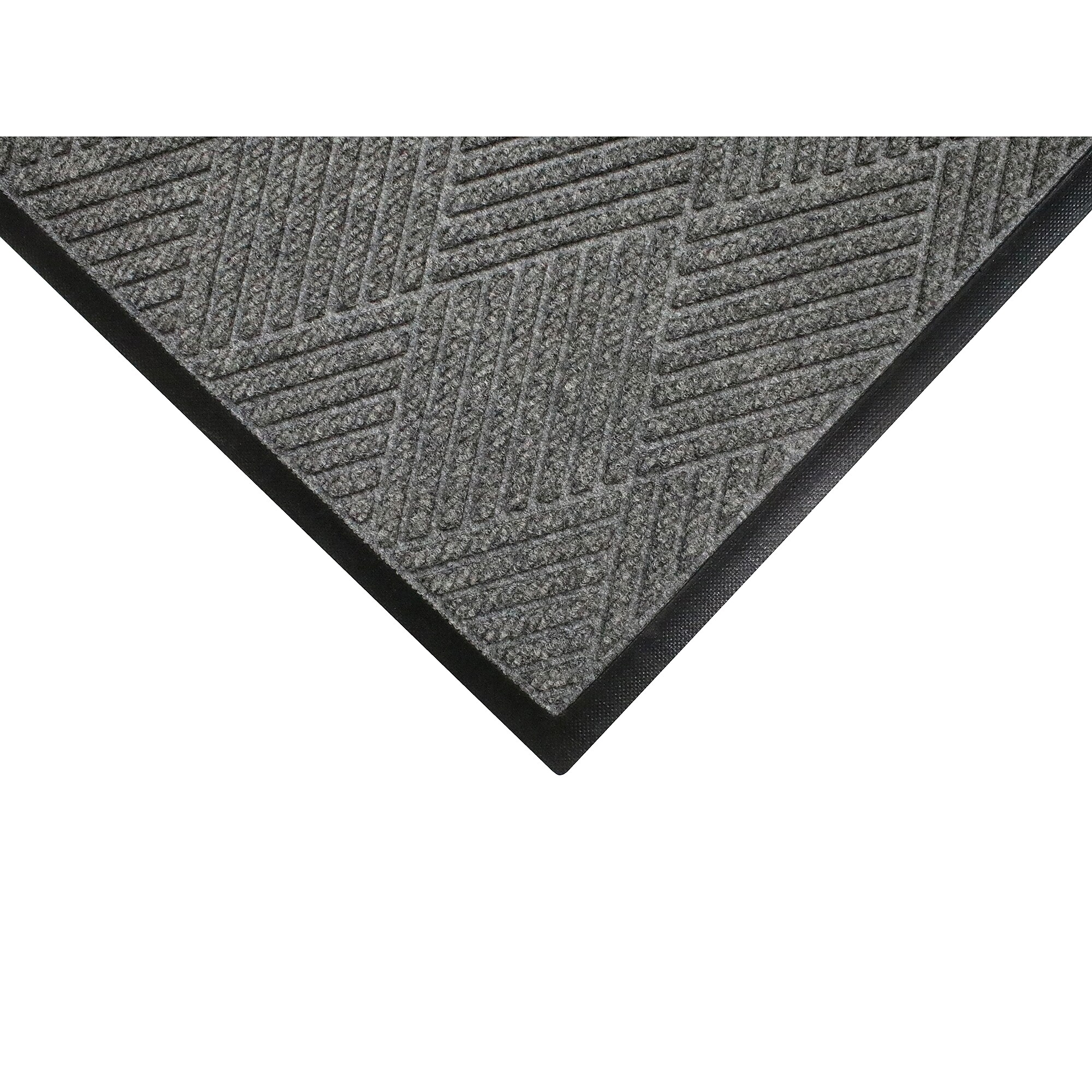 M + A Matting WaterHog Max Diamond Classic Commercial Wiper/Scraper Entrance Floor Mat, 3′ x 10′, Grey Ash (229573310170) Sansujyuku sansujyuku.com