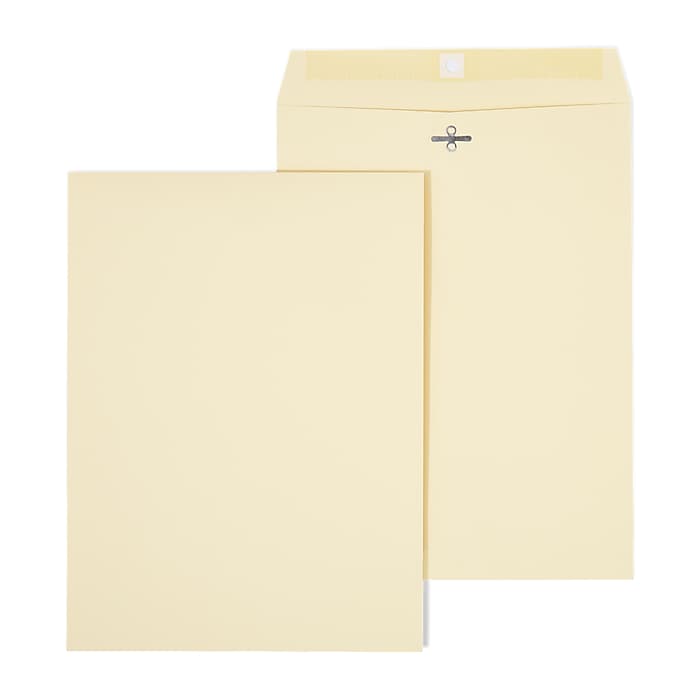 Staples 9 x 12 Extra‑Heavyweight Clasp & Moistenable Envelopes