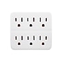 GoGreen Power Wall Tap, 6 Outlet, White, 3/Pack (GG-16000TW)~#|#~5AC21F9A-2A15-4B4C-8A5E892208CD5840_sc7