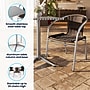 Flash Furniture Lila 23.5" Square Metal Table Set with 4 Rattan Chairs, Dark Brown (TLH24SQ020CHR4)~#|#~5AC735F2-1DE8-41E3-9221B13FE7C7EC3E_sc7