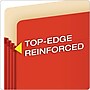 Pendaflex Color Reinforced File Pocket, 3 1/2" Expansion, Letter Size, Red (1524E RED)~#|#~5AC7F3F7-F56D-49CF-BB1F3437E945F4C6_sc7