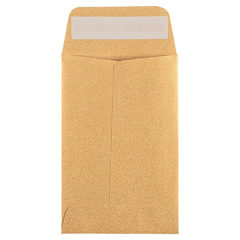 LUX Moistenable Glue #4 Envelope 3" x 4 1/2", Gold Metallic, 50/Pack (4CO-07-50) image 1