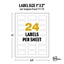 Avery Laser UltraDuty GHS Labels, 1" x 2", White, 600 Labels/Pack (97178)~#|#~5ACCFE6C-E7BF-4223-AF694C40ECE81FCB_sc7