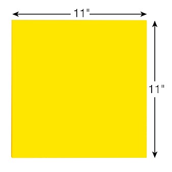 Post-it® Super Sticky Notes, 11" x 11", Bright Yellow, 30 Sheets/Pad, 1 Pad/Pack (BN11)