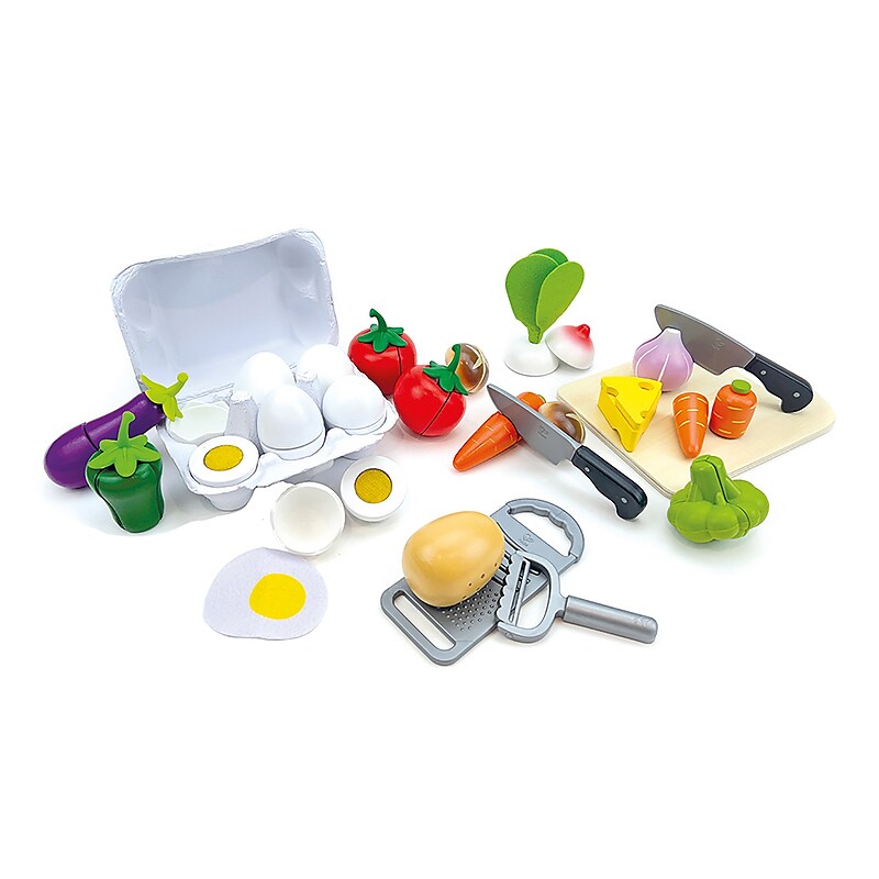 Beleduc Cooking Essentials with Vegetables XL Play Set, Multicolroed, 25 Pieces/Set (PLWB24237) image 1