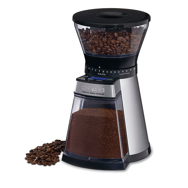 Cuisinart Programmable Conical Burr Coffee Grinder, Silver (CBM-18N) image 1