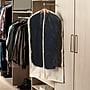 Household Essentials Suit Protector Garment Bag with Canvas Backing and Clear Front, Cream (HH311393)~#|#~5AE69947-7526-4822-83686F1D49223CFC_sc7