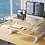 Mount-It! 38"W Rectangular Adjustable Mixed Materials Standing Desk Converter, Maple Woodgrain (MI-15007)~#|#~5AE6BCE9-8178-4C7A-9CDF50FA2EA0768A_sc7