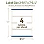 Avery Dissolvable Rectangle Multipurpose Labels, 2.25" x 7.75", Off-white, 40/Pack (94244)~#|#~5AE8094A-DC20-4AD1-80DA85FFE61039C3_sc7