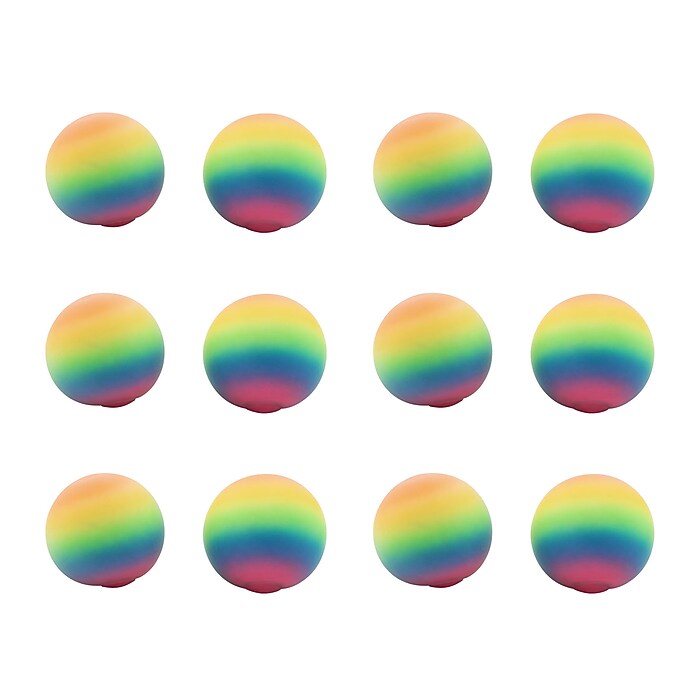 Charles Leonard Sensory Balls, Multicolored, 12/Pack (AVTCL95678