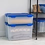 Iris Medium Plastic Storage Bin, 7.87" x 17.75"x 23.60", 41.2 Qt., Clear (500202)~#|#~5AEC832A-CBEF-4620-81650FC1AE6D58BD_sc7