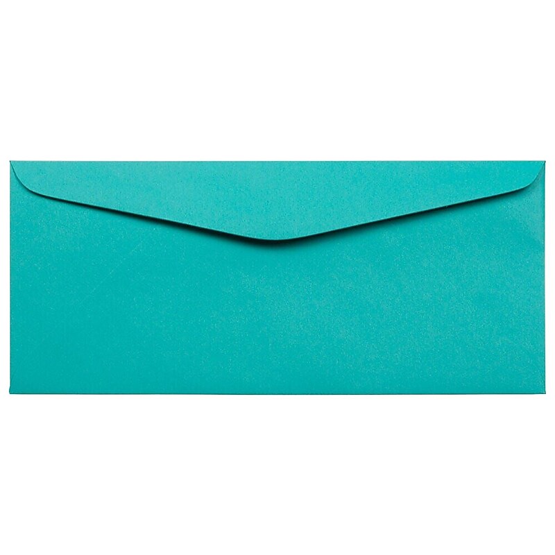 JAM Paper #9 Business Envelope, 3 7/8" x 8 7/8", Sea Blue, 100/Pack (1532901D) image 1