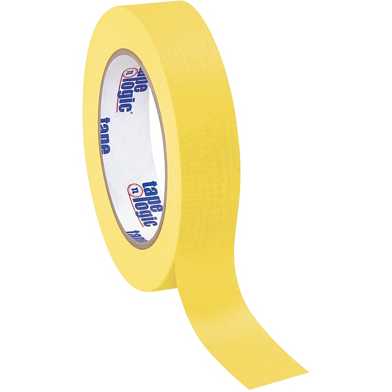 Tape Logic Masking Tape, 1" x 60 yds., Yellow, 12/Carton (T93500312PKY) image 1