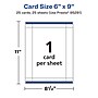 Avery Integrated Cards, 6" x 9", Glossy White, 25/Pack (95281)~#|#~5AEFC8CC-DAE9-4A01-9CC2B3B13D6229F5_sc7