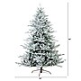 Nearly Natural 7-ft Pre-Lit Artificial Fraser Fir Flocked Christmas Tree with Instant Connect Technology (T4790)~#|#~5AF5E2D4-2970-4DAA-B6B653E5CEA4B365_sc7