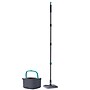 True & Tidy TrueClean Microfiber Spin Mop & Bucket Kit, Gray/Teal (SPIN-800 GRAY)~#|#~5AF5F51D-8212-4B66-AFC28C25E39491EF_sc7