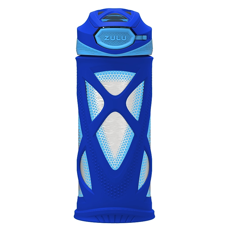 Zulu Echo Kids Stainless Steel Vacuum Insulated Water Bottle, 12 oz., Mojo Blue (438-0343-327-6) image 1