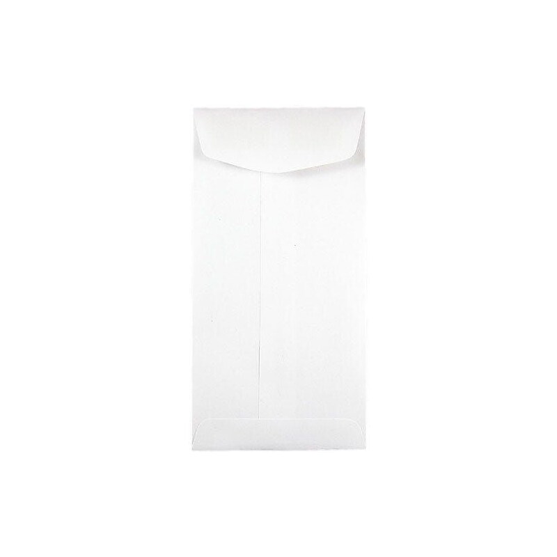 JAM Paper #7 Coin Envelopes, 3 1/2" x 6 1/2", White, 100/Pack (95083D) image 1