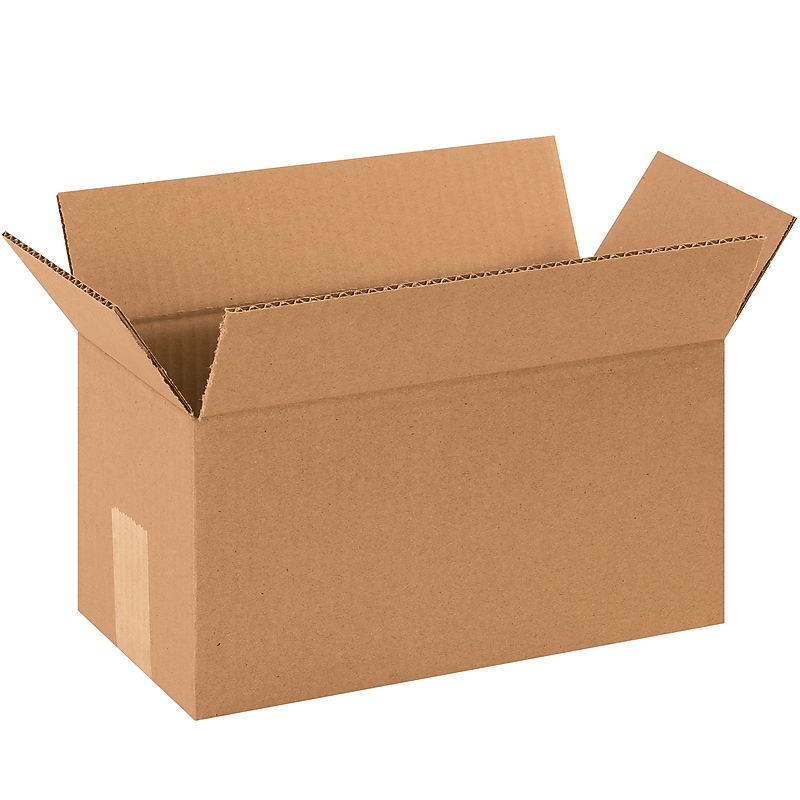 12" x 7" x 7" Shipping Boxes, 32 ECT, 25/Bundle (1277) image 1