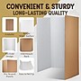 Enday Emraw Tri-Fold Presentation Board, 28" x 40", Corrugated, White, 4/Pack (EDY11524)~#|#~5AFFF0D9-DAC2-41E4-BABBDF85A356B038_sc7