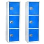 AdirOffice 72'' 3-Tier Blue Storage Locker, 2/Pack (629-203-BLU-2PK)~#|#~5B003D5D-AF60-48F1-A2AFE6B4653C1A7E_sc7