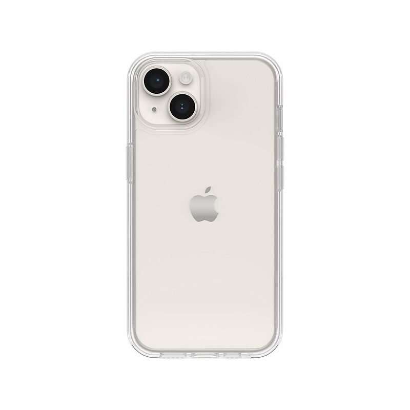 OtterBox Symmetry Series Phone Case for iPhone 15/14/13, Clear (77-92674) image 1