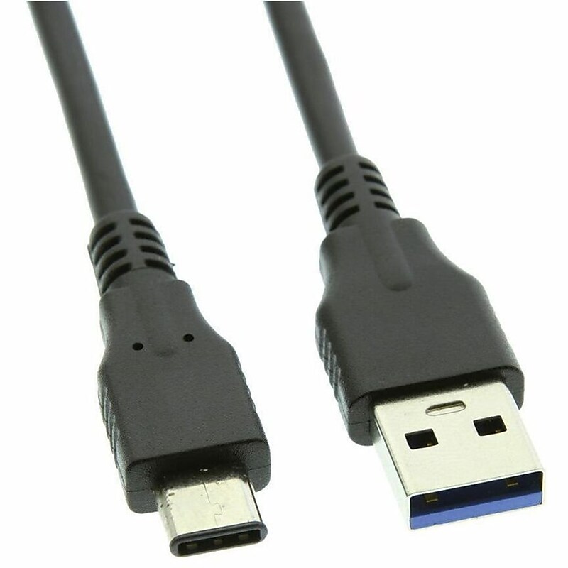 4XEM USB-A to USB-C Charging Cable, 1 ft., Black (4XUSBCUSB3A1) image 1