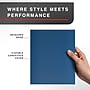 Staples Pro120 Elite™ Flexible Cover Journal, 8" x 10", Narrow Ruled, Navy Blue, 162 Pages (ST63374)~#|#~5B0A4473-E9E2-42B5-BC978EEF0E9C9898_sc7